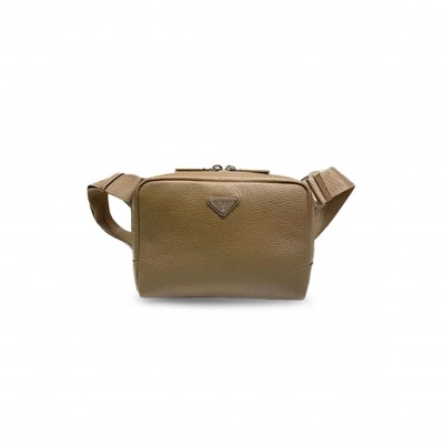 PRADA LEATHER SHOULDER BAG 2VH181 (24*16.5*7cm)